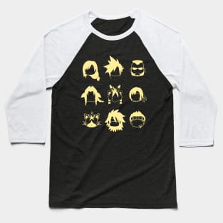 Final Fantasy 7 | Whole party icons Baseball T-Shirt